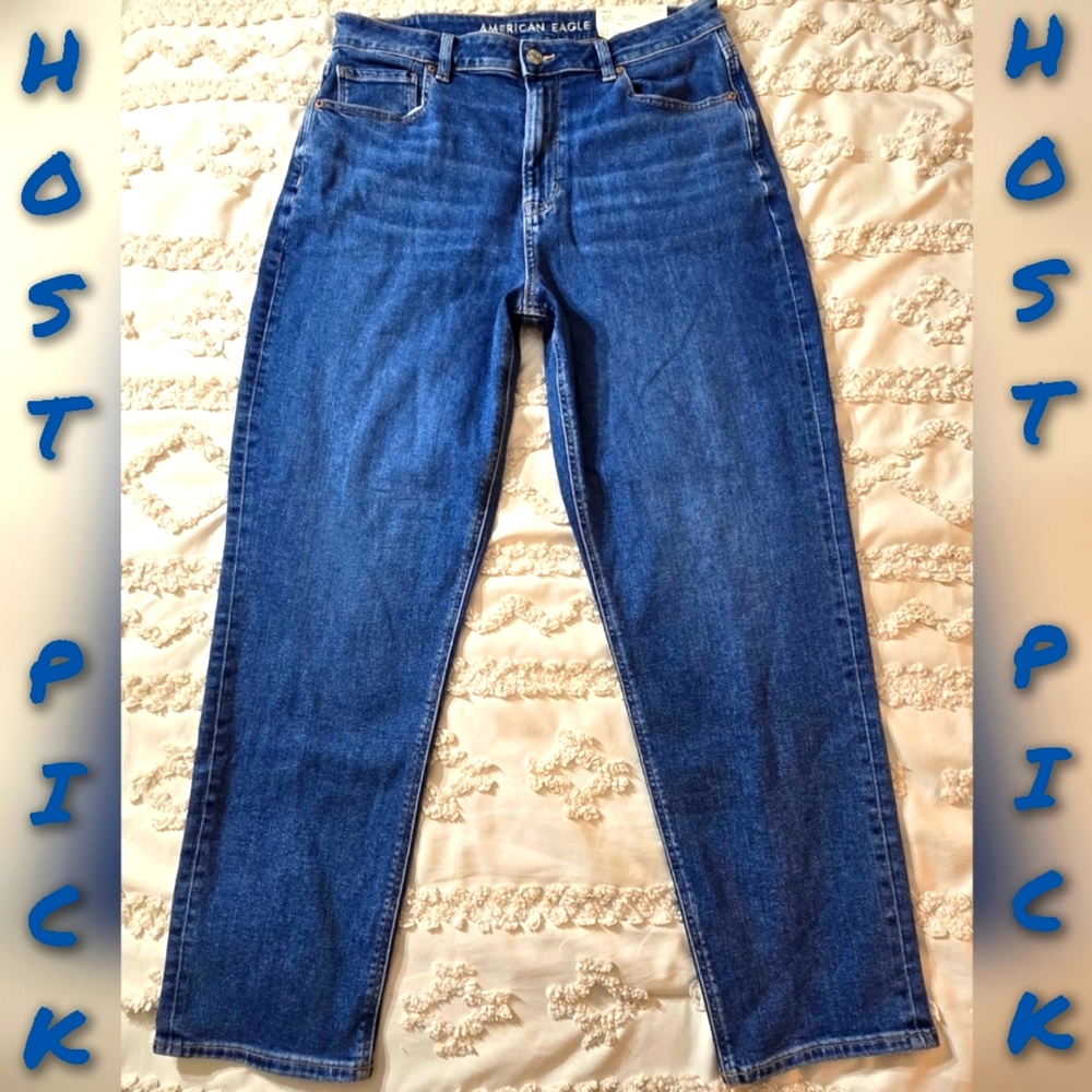 ✨SOLD✨Size 12 American Eagle Classic Blue Mom Jeans